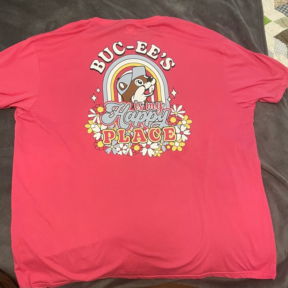Buc-ees pink t-shirt 3xl